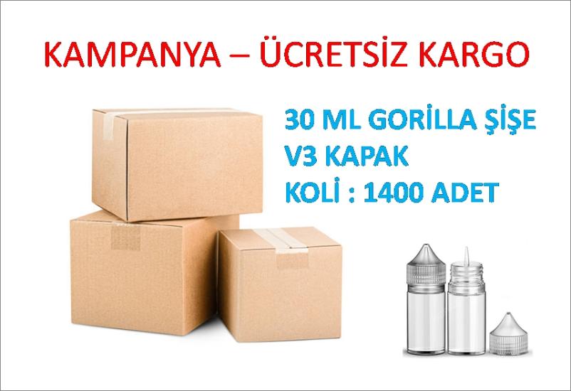 Gorilla Şişe İthal Şeffaf 30 ml (Koli - 1400 Adet)