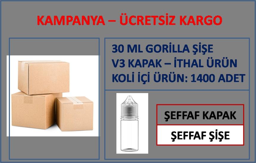 Gorilla Şişe İthal Şeffaf 30 ml