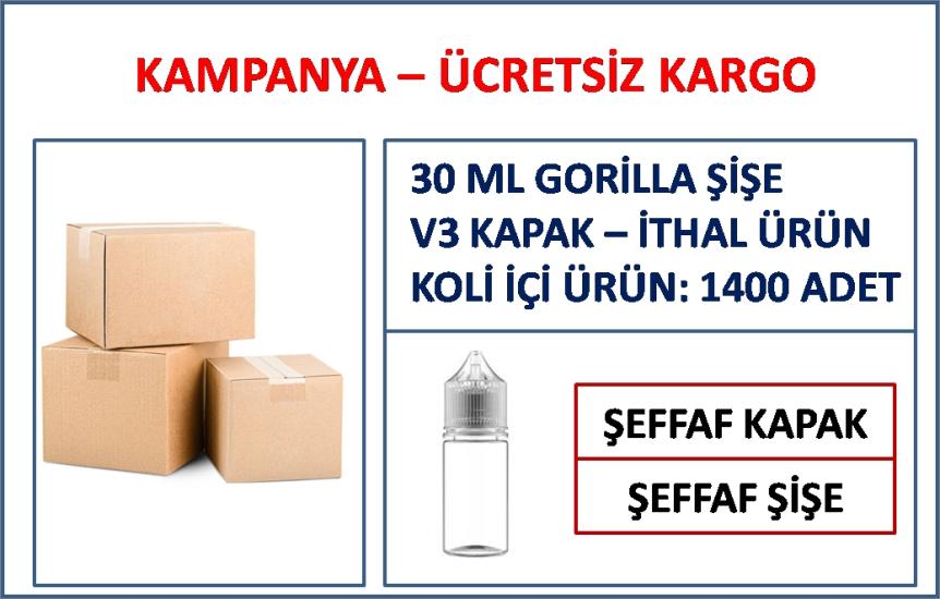 Gorilla Şişe İthal Şeffaf 30 ml